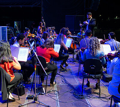 Orquestra Jovem de Indaiatuba (Foto: Felipe Gomes/Amoji)