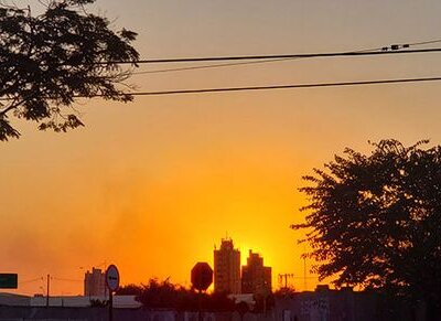 Pôr do Sol em Indaiatuba (Foto: Arquivo/Patrícia Lisboa/Dropes)