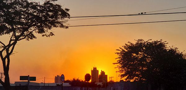 Pôr do Sol em Indaiatuba (Foto: Arquivo/Patrícia Lisboa/Dropes)