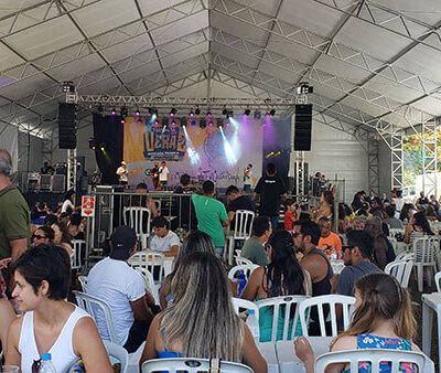 O Festival de Verão acontece no Parque Ecológico, perto da concha acústica, com entrada gratuita (Foto: Patrícia Lisboa/Dropes)