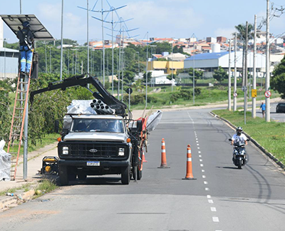 Rua Martinho Lutero terá duas lombadas eletrônicas para atender os dois sentidos da via, na altura do nº 292 (Foto: Eliandro Figueira/PMI)