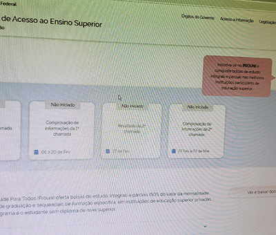 MEC divulga nesta terça resultado da 1ª chamada do Prouni 2024 (Foto: Patrícia Lisboa/Dropes)