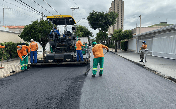 Trabalho de recapeamento de ruas de Indaiatuba é retomado em 2024 (Foto: Eliandro Figueira/PMI)