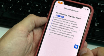 Telemedicina é retomada para atendimento de casos suspeitos de dengue e de covid-19