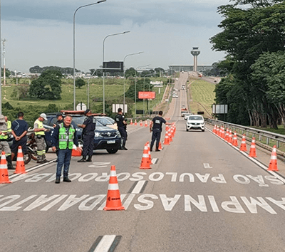 "Operação Viagem Segura" resulta em 16 autuações no Aeroporto de Viracopos (Foto: Divulgação/Emdec)