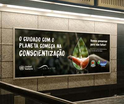Campanha do Saae conscientiza sobre o Dia Mundial da Água (Foto: Reprodução)