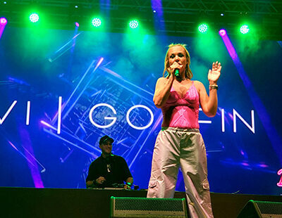 Evi Goffin em show gratuito no 32º Maio Musical de Indaiatuba, no Parque Ecológico (Foto: Patrícia Lisboa/Dropes)