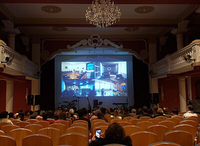 Teatro Antônio Vieira, no Mosteiro de Itaici, é um dos locais do evento (Foto: Patrícia Lisboa/Dropes)