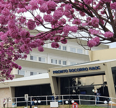 Fachada do pronto socorro do Haoc (Foto: Patrícia Lisboa/Dropes)