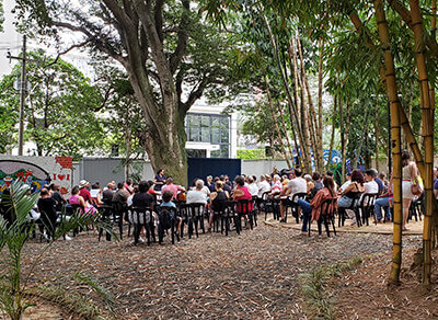 Roda de Choro acontece no bosque do Casarão Pau Preto (Foto: Patrícia Lisboa/Dropes)