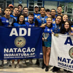 Equipe da Natação de Indaiatuba (Foto: Divulgação)