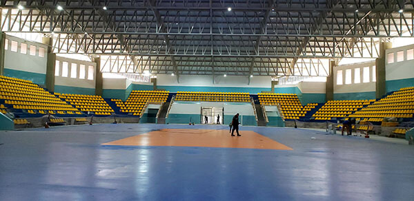 O ginásio do Centro Esportivo “Rei Pelé” estava em acabamento, em setembro deste ano (Foto: Patrícia Lisboa/Arquivo/Dropes)