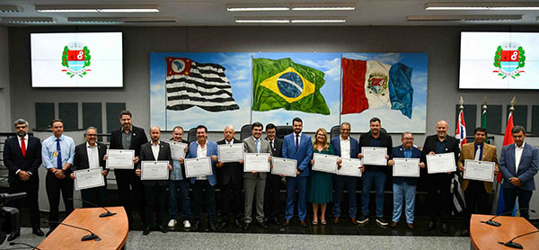 Eleitos em Indaiatuba são diplomados pela Justiça Eleitoral em cerimônia na Câmara (Foto: Anselmo Cabral/CMI)