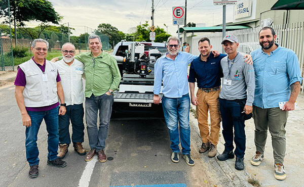 
Equipe faz estudo de campo até sexta-feira no Jardim Brasil e Jardim Carlos Aldrovandi (Foto: Gabriel Beccari/PMI)