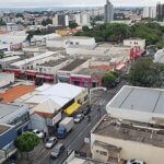 Vista área da região central de Indaiatuba, com predominância de imóveis comerciais (Foto: Patrícia Lisboa/Dropes)