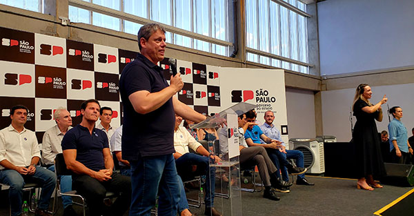 Governador de SP, Tarcísio de Freitas, inaugura Escola Estadual do Campo Bonito (Foto: Patrícia Lisboa/Dropes)