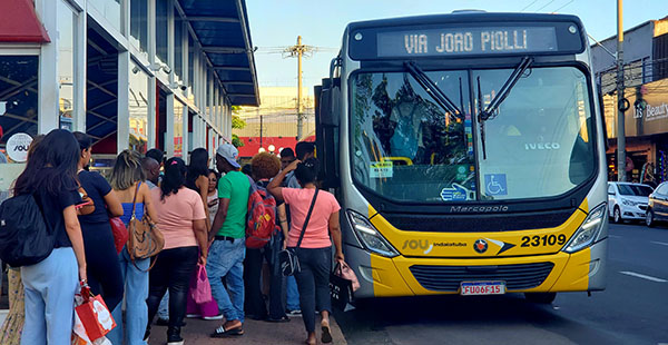 O transporte coletivo urbano é operado pela concessionária Sou em Indaiatuba (Foto: Patrícia Lisboa/Dropes)