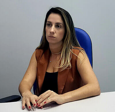 Heloisa Carla Salatino, secretária de Saúde de Indaiatuba, em entrevista ao DROPES, nesta semana (Foto: Patrícia Lisboa/Dropes)