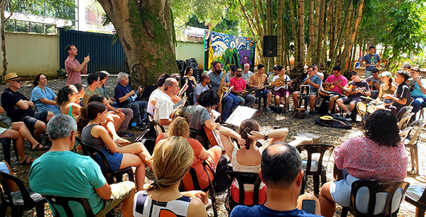 A primeira Roda de Choro de 2025 aconteceu dia 19 de janeiro (Foto: Patrícia Lisboa/Dropes)