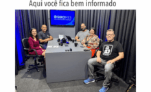 Gravação de mais um episódio do PodCast do DROPES, nesta semana (Foto: Lucas Cardoso)