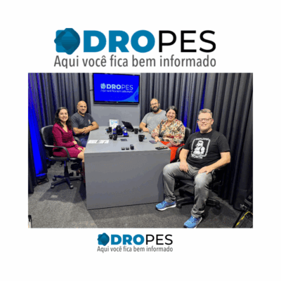 Gravação de mais um episódio do PodCast do DROPES, nesta semana (Foto: Lucas Cardoso)