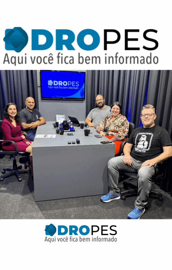 Gravação de mais um episódio do PodCast do DROPES, nesta semana (Foto: Lucas Cardoso)