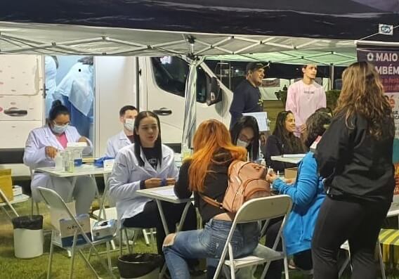 Testes rápidos de HIV, sífilis e hepatites B e C são realizadas durante o Maio Musical (Foto: Divulgação)
