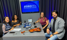 Gravação do PodCast do DROPES no estúdio do Jornal Mais Expressão (Foto: Lucas Cardoso)