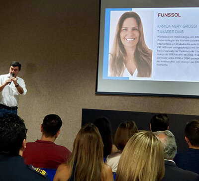Custódio Tavares anunciou a esposa Kamila para o comando do Funssol em dezembro do ano passado, após vencer as eleições (Foto: Patrícia Lisboa/Dropes)