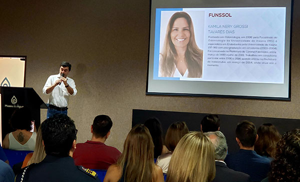Custódio Tavares anunciou a esposa Kamila para o comando do Funssol em dezembro do ano passado, após vencer as eleições (Foto: Patrícia Lisboa/Dropes)