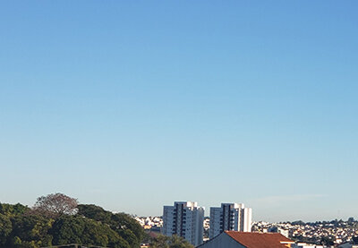 A manhã desta sexta é de céu claro e frio, em Indaiatuba (Foto: Patrícia Lisboa/Dropes)