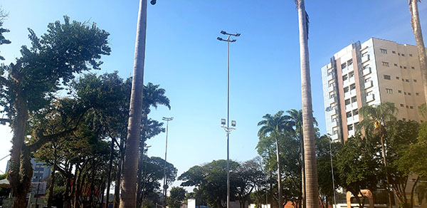 A manhã desta segunda é de céu claro, em Indaiatuba (Foto: Patrícia Lisboa/Dropes)