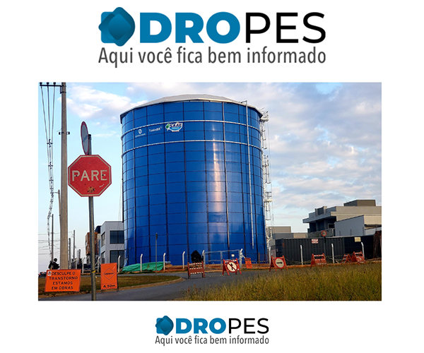 Construção do reservatório foi paralisada no dia 14 deste mês, após incidente (Foto: Patrícia Lisboa/Dropes)