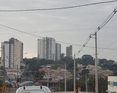 Ocorre muita nebulosidade, na manhã desta sexta-feira, em Indaiatuba (Foto: Patrícia Lisboa/Dropes)