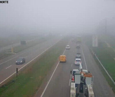 Com as baixas temperaturas, a incidência de neblina pode aumentar em várias localidades (Foto: Via Colinas)