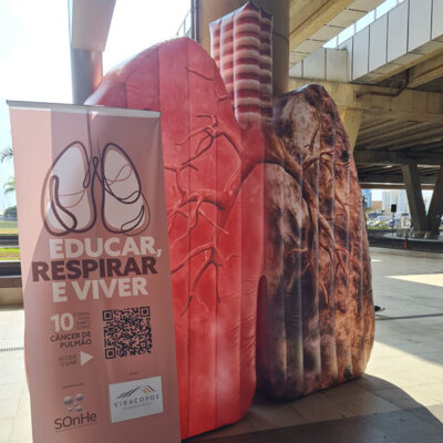 Pulmão gigante visita Viracopos e Indaiatuba neste mês de agosto (Foto: Divulgação)