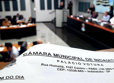 Primeiro turno da votação aconteceu na sessão ordinária da Câmara de Indaiatuba na segunda-feira, 4 de agosto de 2025 (Foto: Patrícia Lisboa/Dropes)