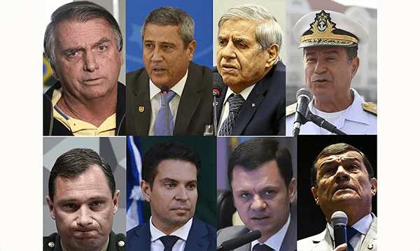 Por 4 votos a 1, os ministros condenaram o ex-presidente Jair Bolsonaro e mais sete aliados (Foto: Agência Brasil)