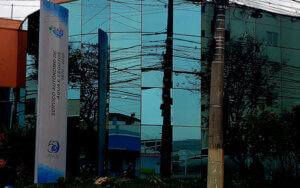 Fachada do Escritório Central do Saae de Indaiatuba (Foto: Patrícia Lisboa/Dropes)