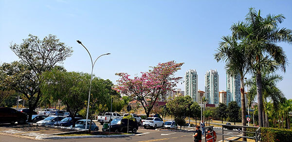 O tempo fica estável e seco, em Indaiatuba, nesta segunda (Foto: Patrícia Lisboa/Dropes)