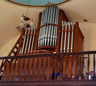 Em 2025, o órgão de tubos da Igreja NS de Lourdes, na Colônia Helvetia, completa 100 anos (Foto: Patrícia Lisboa/Dropes)