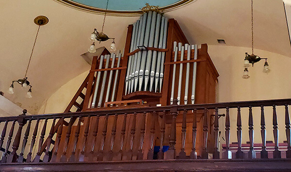 Em 2025, o órgão de tubos da Igreja NS de Lourdes, na Colônia Helvetia, completa 100 anos (Foto: Patrícia Lisboa/Dropes)
