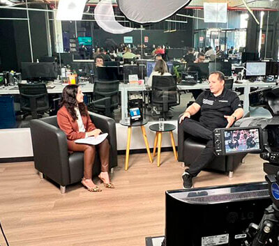 Patrícia Lisboa entrevista Anderson Oliveira, gerente comercial da Yanmar (Foto: Divulgação)