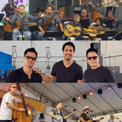 Grupo Amigos e Viola com músicos da Sinfônica, o grupo Decris e a banda Rock N’ Roça são as atrações (Fotos: Arquivo/Patrícia Lisboa/Dropes)