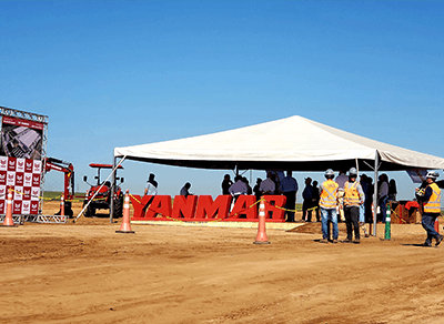 Cerimônia de Pedra Fundamental da nova fábrica da Yanmar foi realizada nesta terça-feira, 28 de julho, em Indaiatuba (Foto: Patrícia Lisboa/Dropes)