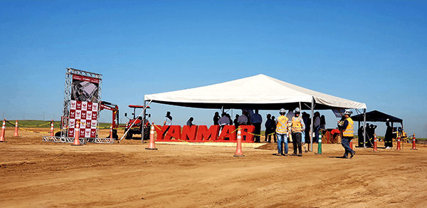 Cerimônia de Pedra Fundamental da nova fábrica da Yanmar foi realizada nesta terça-feira, 28 de julho, em Indaiatuba (Foto: Patrícia Lisboa/Dropes)